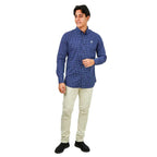 Men's Cotton Oxford Full Opening Long Sleeve Slim Fit Shirt S - Shop Giordano