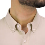 Giordano Men's Cotton Oxford Full Opening Long Sleeve Slim Fit Shirt - Premium Shirts