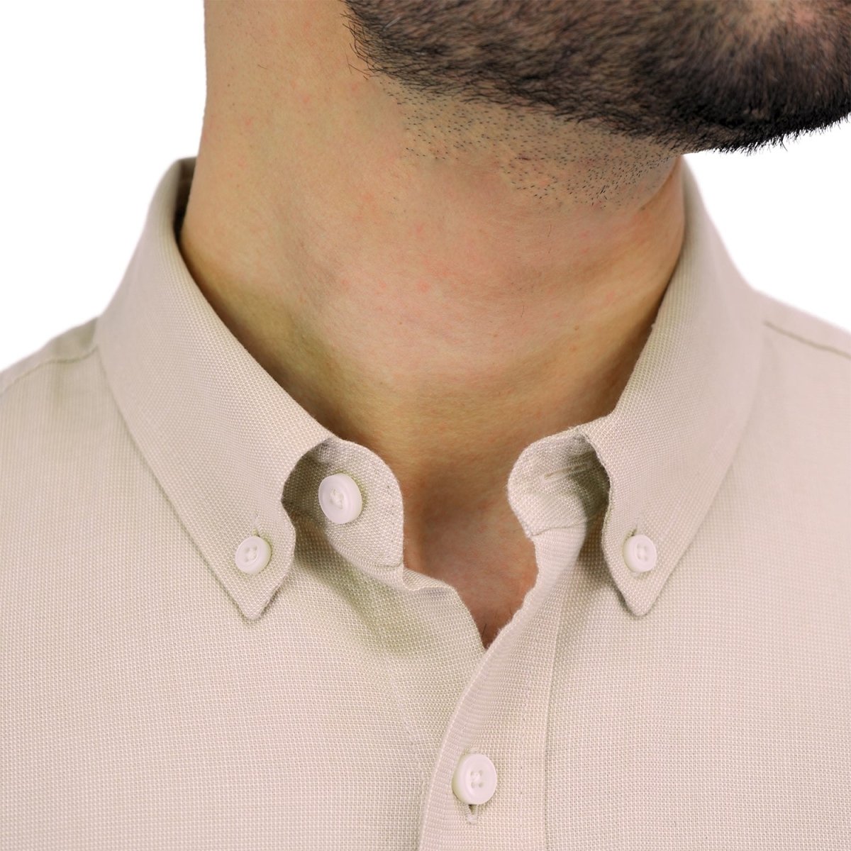 Giordano Men's Cotton Oxford Full Opening Long Sleeve Slim Fit Shirt - Premium Shirts