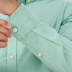 Giordano Men's Cotton Oxford Full Opening Long Sleeve Slim Fit Shirt - Premium Shirts