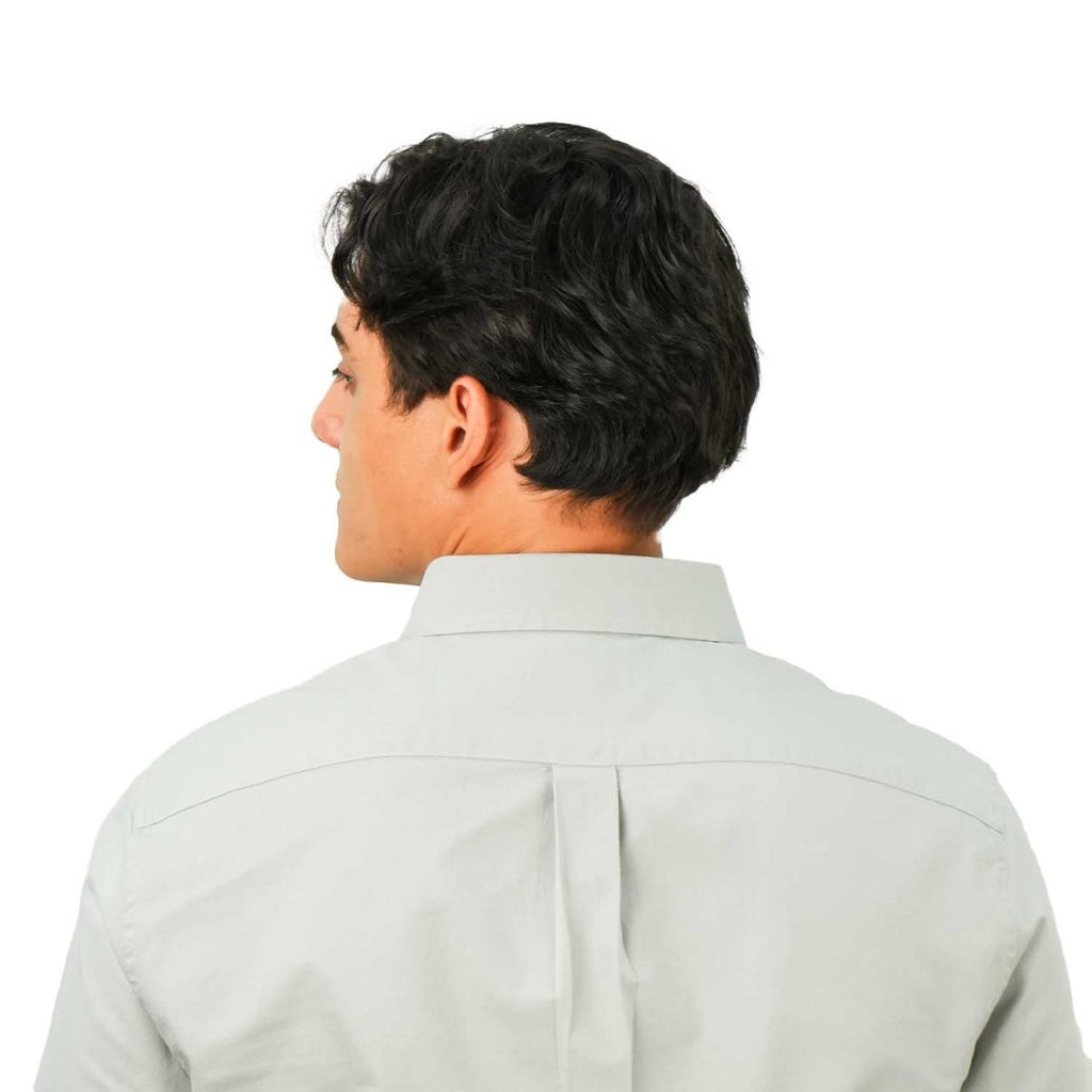 Giordano Men's Cotton Oxford Full Opening Long Sleeve Slim Fit Shirt - Premium Shirts