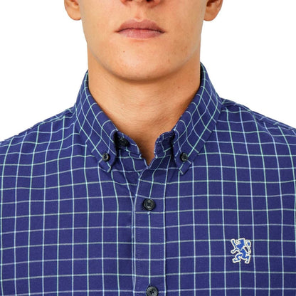 Men's Cotton Oxford Full Opening Long Sleeve Slim Fit Shirt - Giordano