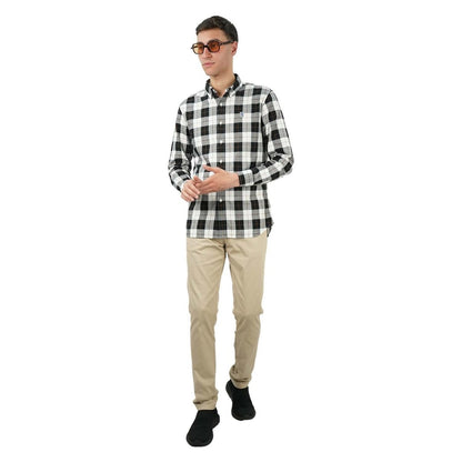 Men's Cotton Oxford Full Opening Long Sleeve Slim Fit Shirt - Giordano