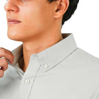 Giordano Men's Cotton Oxford Full Opening Long Sleeve Slim Fit Shirt - Premium Shirts