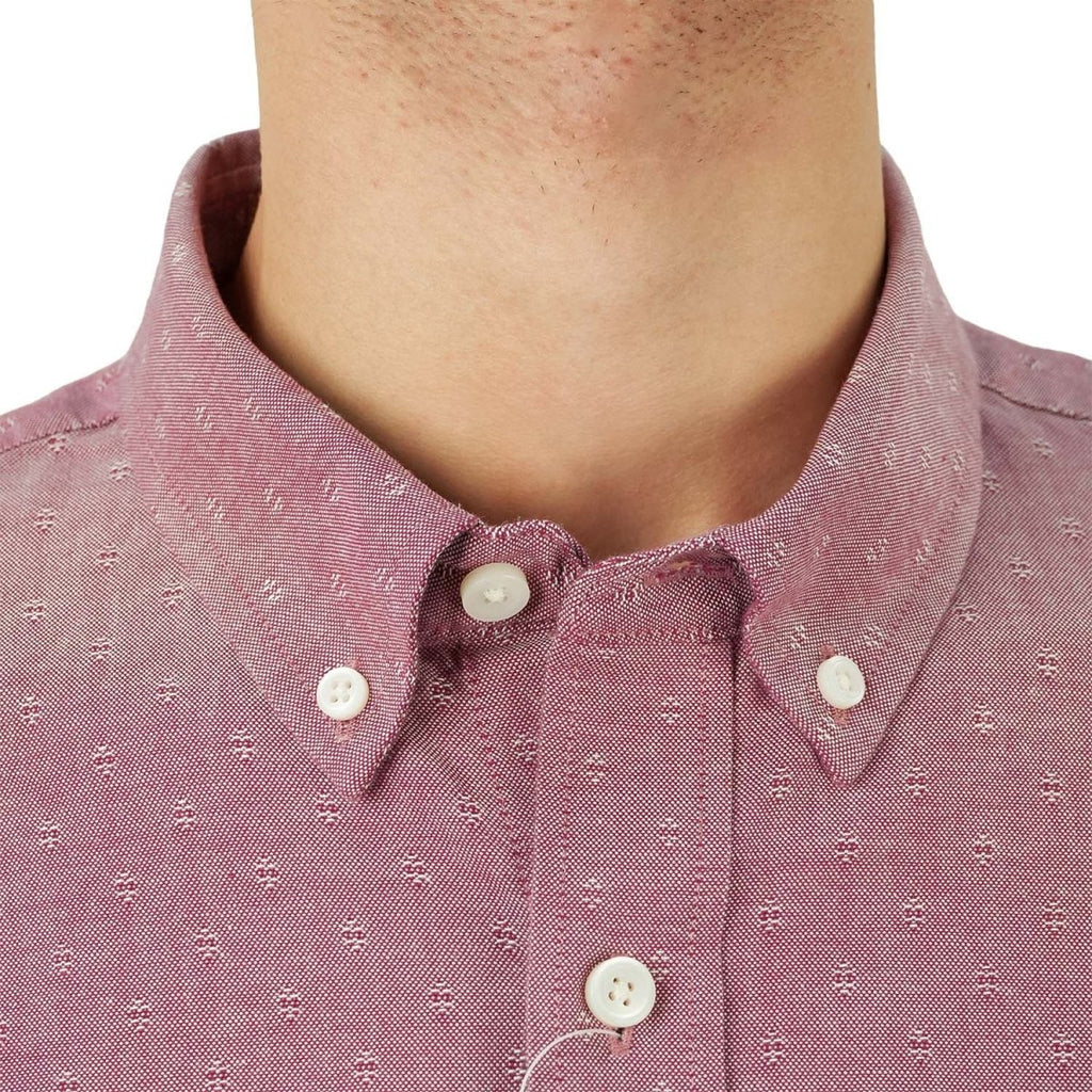 Men's Cotton Oxford Full Opening Long Sleeve Slim Fit Shirt S - Shop Giordano