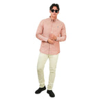 Men's Cotton Oxford Full Opening Long Sleeve Slim Fit Shirt S - Shop Giordano