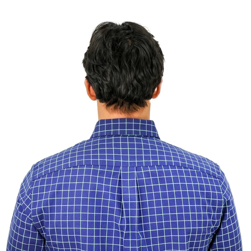 Men's Cotton Oxford Full Opening Long Sleeve Slim Fit Shirt S - Shop Giordano