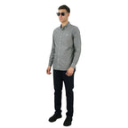 Men's Cotton Oxford Full Opening Long Sleeve Slim Fit Shirt S - Shop Giordano