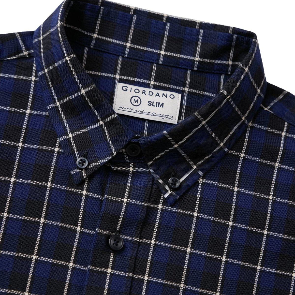 Giordano Men's Cotton Oxford Full Opening Long Sleeve Slim Fit Shirt - Premium Shirts