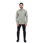 Giordano Men's Cotton Oxford Full Opening Long Sleeve Slim Fit Shirt - Premium Shirts