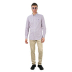 Men's Cotton Oxford Full Opening Long Sleeve Slim Fit Shirt S - Shop Giordano