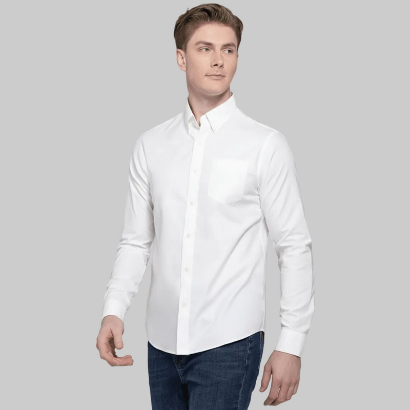 Men's Cotton Oxford Regular Fit Wrinkle Free Shirt S - Shop Giordano