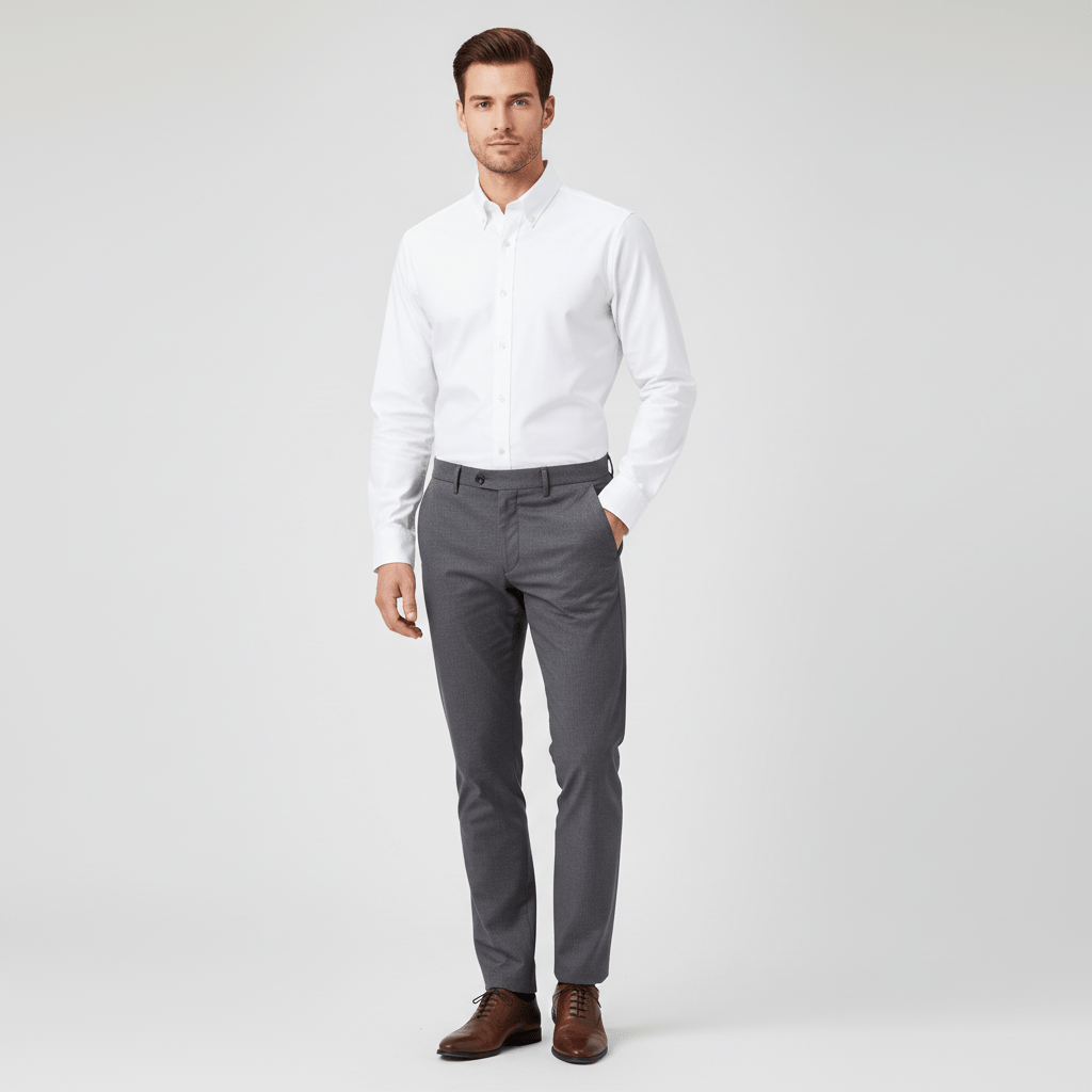 Men's Cotton Oxford Regular Fit Wrinkle Free Shirt S - Shop Giordano