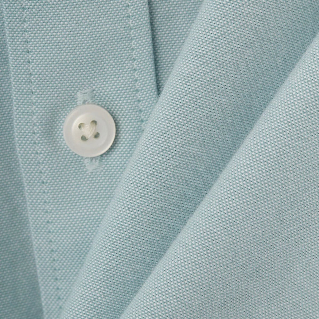 Men's Cotton Oxford Shirt - Small Lion Embroidery, Slim Fit, Full Button S - Shop Giordano