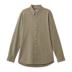 Men's Cotton Oxford Shirt - Small Lion Embroidery, Slim Fit, Full Button S - Shop Giordano