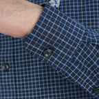 Men's Cotton Oxford Shirt - Small Lion Embroidery, Slim Fit, Full Button S - Shop Giordano