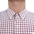 Men's Cotton Oxford Shirt - Small Lion Embroidery, Slim Fit, Full Button S - Shop Giordano