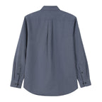 Men's Cotton Oxford Shirt - Small Lion Embroidery, Slim Fit, Full Button S - Shop Giordano