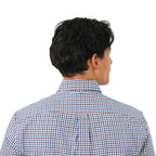 Men's Cotton Oxford Shirt - Small Lion Embroidery, Slim Fit, Full Button S - Shop Giordano