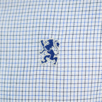 Men's Cotton Oxford Shirt - Small Lion Embroidery, Slim Fit, Full Button S - Shop Giordano