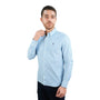 Men's Cotton Oxford Shirt - Small Lion Embroidery, Slim Fit, Full Button S - Shop Giordano