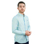 Men's Cotton Oxford Shirt - Small Lion Embroidery, Slim Fit, Full Button S - Shop Giordano