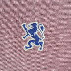 Men's Cotton Oxford Shirt - Small Lion Embroidery, Slim Fit, Full Button S - Shop Giordano