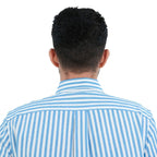 Men's Cotton Oxford Shirt - Small Lion Embroidery, Slim Fit, Full Button S - Shop Giordano
