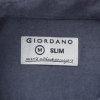 Men's Cotton Oxford Shirt - Small Lion Embroidery, Slim Fit, Full Button S - Shop Giordano