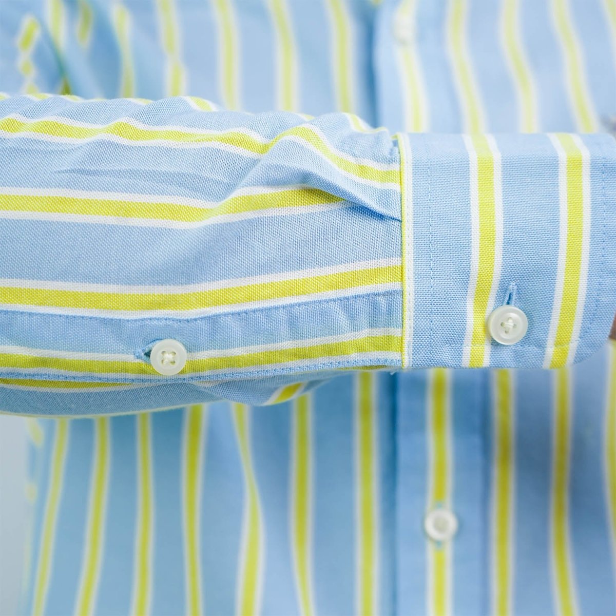Men's Cotton Oxford Shirt - Small Lion Embroidery, Slim Fit, Full Button - Giordano