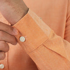 Men's Cotton Oxford Shirt - Small Lion Embroidery, Slim Fit, Full Button S - Shop Giordano