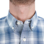 Men's Cotton Oxford Shirt - Small Lion Embroidery, Slim Fit, Full Button S - Shop Giordano