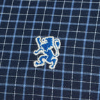 Men's Cotton Oxford Shirt - Small Lion Embroidery, Slim Fit, Full Button S - Shop Giordano