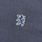 Men's Cotton Oxford Shirt - Small Lion Embroidery, Slim Fit, Full Button S - Shop Giordano
