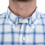 Men's Cotton Oxford Shirt - Small Lion Embroidery, Slim Fit, Full Button S - Shop Giordano