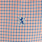 Men's Cotton Oxford Shirt - Small Lion Embroidery, Slim Fit, Full Button S - Shop Giordano