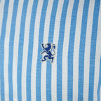Men's Cotton Oxford Shirt - Small Lion Embroidery, Slim Fit, Full Button S - Shop Giordano