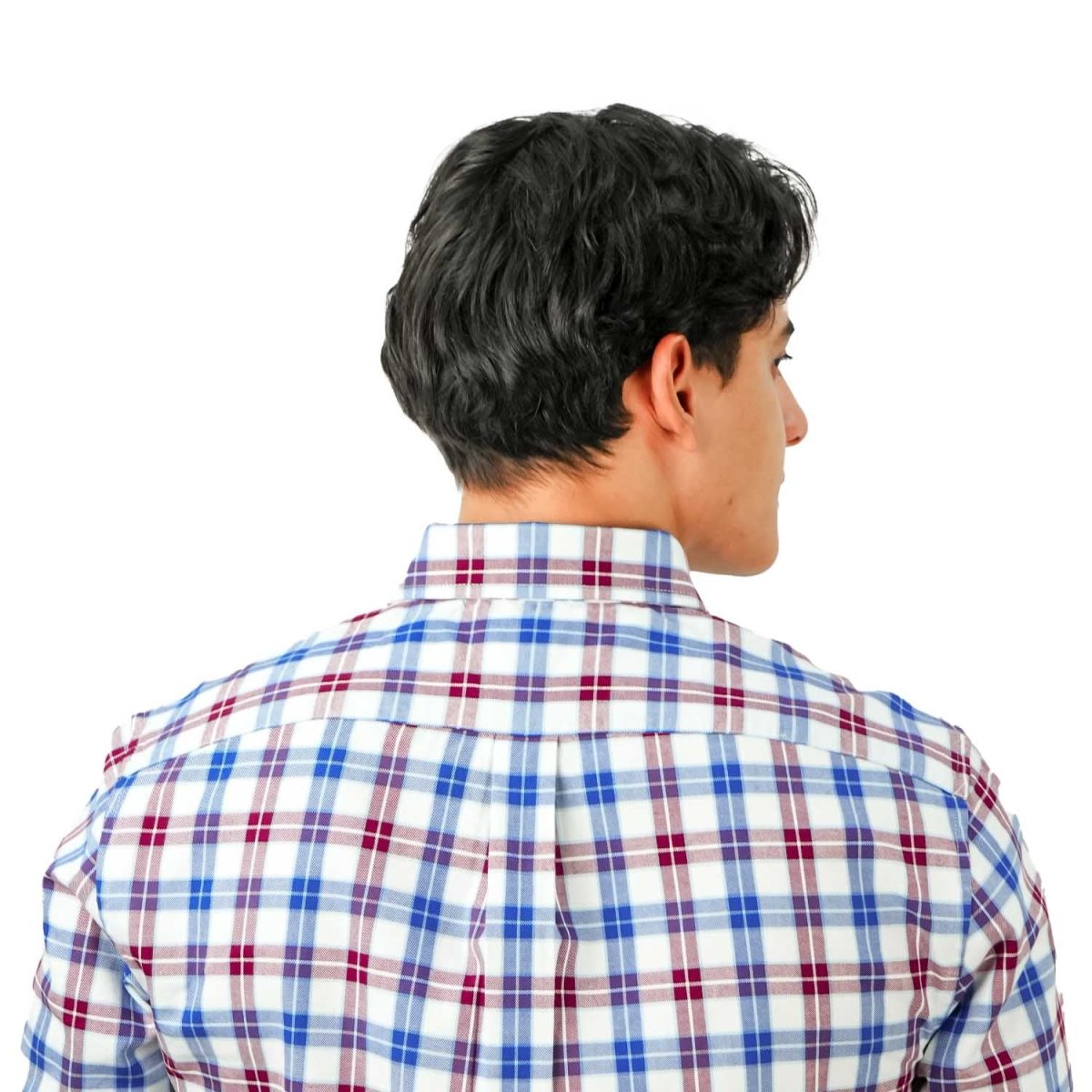 Men's Cotton Oxford Shirt - Small Lion Embroidery, Slim Fit, Full Button S - Shop Giordano