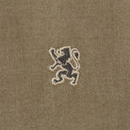 Men's Cotton Oxford Shirt - Small Lion Embroidery, Slim Fit, Full Button S - Shop Giordano