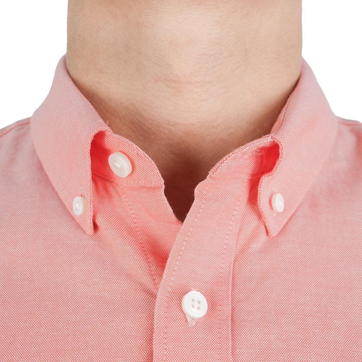 Men's Cotton Oxford Shirt - Small Lion Embroidery, Slim Fit, Full Button S - Shop Giordano