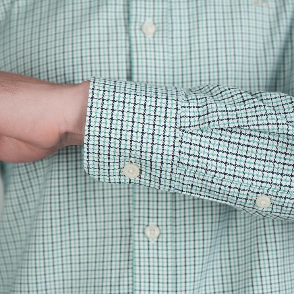 Men's Cotton Oxford Shirt - Small Lion Embroidery, Slim Fit, Full Button S - Shop Giordano