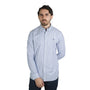 Men's Cotton Oxford Shirt - Small Lion Embroidery, Slim Fit, Full Button S - Shop Giordano