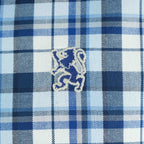 Men's Cotton Oxford Shirt - Small Lion Embroidery, Slim Fit, Full Button S - Shop Giordano