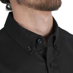 Men's Cotton Oxford Shirt - Small Lion Embroidery, Slim Fit, Full Button S - Shop Giordano