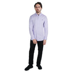 Men's Cotton Oxford Shirt - Small Lion Embroidery, Slim Fit, Full Button S - Shop Giordano