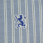 Men's Cotton Oxford Shirt - Small Lion Embroidery, Slim Fit, Full Button S - Shop Giordano
