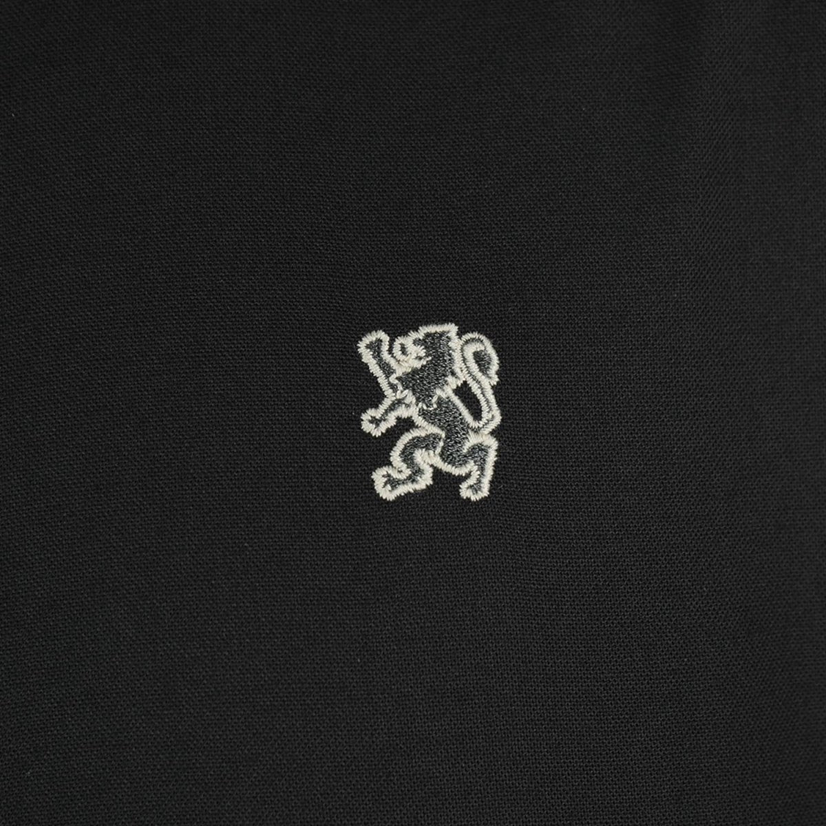 Men's Cotton Oxford Shirt - Small Lion Embroidery, Slim Fit, Full Button S - Shop Giordano