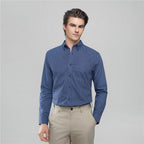 Men’S Cotton Oxford Wrinkle Free Long - Sleeve Shirt S - Shop Giordano