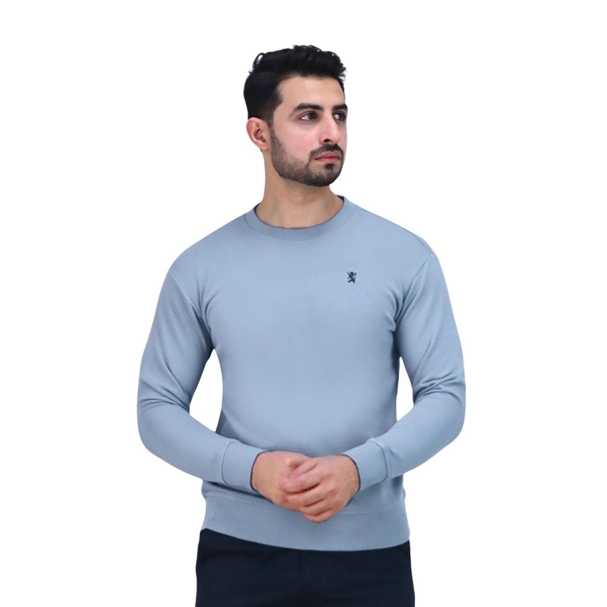 Men's Cotton Polyester French Terry Crew Neck Sweatshirt - Giordano