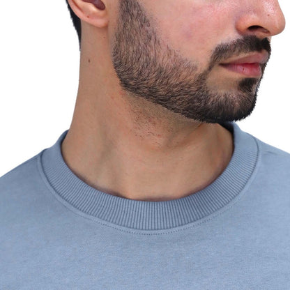 Men's Cotton Polyester French Terry Crew Neck Sweatshirt - Giordano